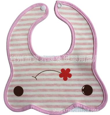 China Customized Antibacterial Waterproof Breathable Recycled Pure Cotton Babies Drool Cloth Bib for sale