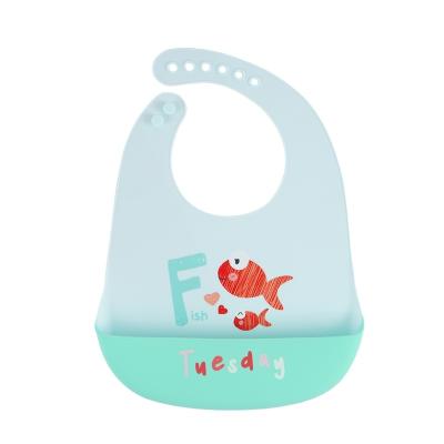 China JIEYUER Hot Selling Antibacterial Eating Waterproof Silicone Baby Bibs for sale