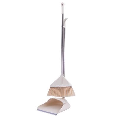 China Hot Selling Home Commercial Dust Pan Standing Broom And Dustpan Set For Home Office for sale