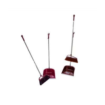 China Interesting Price Home Cleaning Types Dust Stick Broom And Plastic Dustpan Set for sale