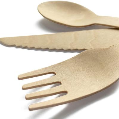 China Smooth Cheap Wholesale Wooden Cutlery 6