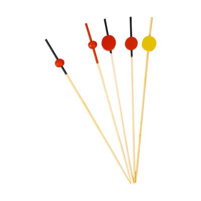 China Disposable Heart Shape Pearl Disposable BBQ Cocktail Bamboo Skewer for sale