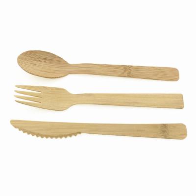 China Disposable Disposable Biodegradable Knife Fork And Spoon Wooden Cutlery for sale