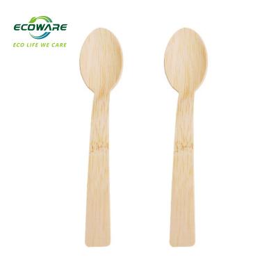 China Home.Restaurant.Bar.Hotel.Wedding Cutlery Premium Eco-friendly Biodegradable Disposable Bamboo Spoon Large for sale