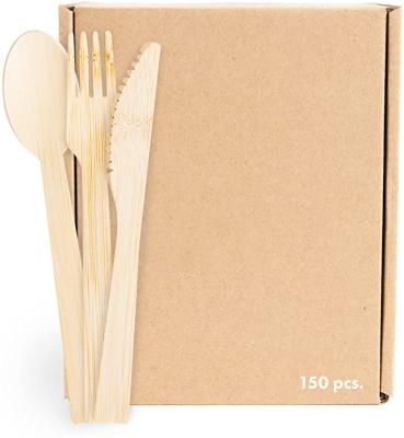 China Home.Restaurant.Bar.Hotel.Wedding Factory Price Disposable Bamboo Knife Spoon High Quality Camping Fork for sale