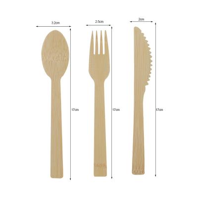 China Wholesale Best Quality Biodegradable Disposable Bamboo Cutlery from Home.Restaurant.Bar.Hotel.Wedding for sale