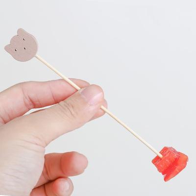 China Factory Good Quality Bear Easily Cleaned Disposable Bamboo BBQ Sticks Wooden Skewer for sale