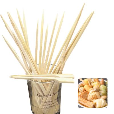 China Best Price Easily Cleaned Long Bamboo Sticks for Food, Outdoor Tools, BBQ Sticks for sale