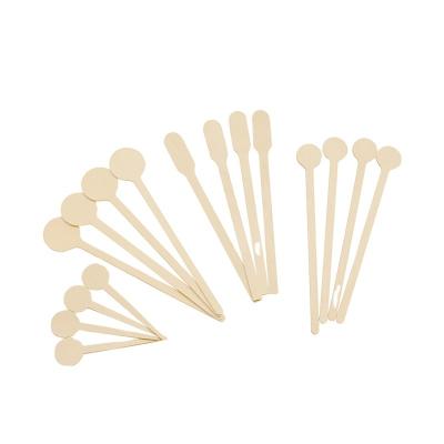 China Nature Sustainable Biodegradable Disposable Wooden Coffee Beverage Stirrers Mixing Sticks for sale