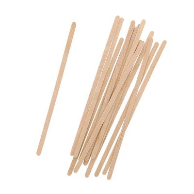 China Wholesale New Product of Stir Coffee Round End Birch Wood Stirrer Coffee for sale