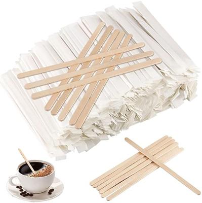 China Viable Hot Sale Cheap Promotional New Product Disposable Wooden Coffee Stirrer for sale