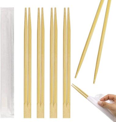 China Disposable Naturals Accept Customized Logo Round Wooden /Bamboo Disposable Sushi Chopstick for sale