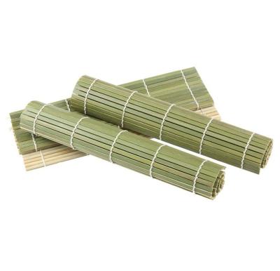 China Sustainable Bamboo Rice Roll Sushi Maker DIY Seaweed Rice Ball Bamboo Rolling Mat Sushi Tools for sale