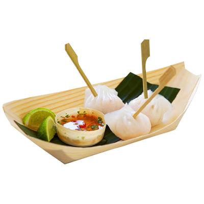 China Home.Restaurant.Bar.Hotel.Wedding Disposable Dish Pine Wood Sushi Boat/Wooden Sushi Boat Tools for sale