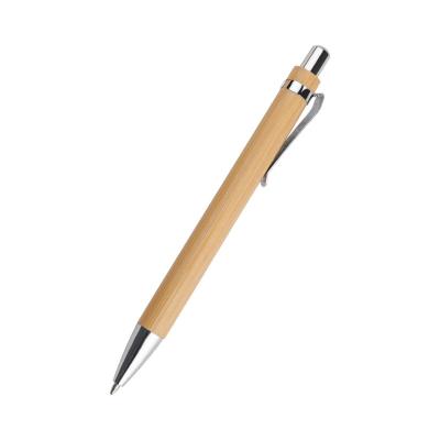 China Environmentally Friendly Bamboo Border Office Pens Automotive High Value Pen Push-Action Wide Business Sued Ballpoint Pen Wholes for sale