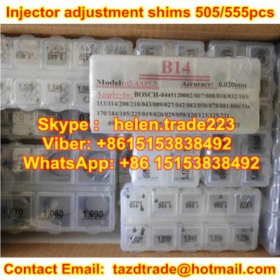 China CR Injector Adjustment Shims ,Adjust Shim for BOSCH Injector 555 pcs / 505 pcs ,adjusting for sale