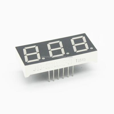 China Display 12 Pins 0.52 Inch Digit 3 Led 7 Segment Led Digital Display for sale