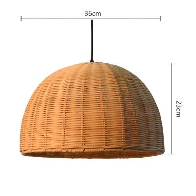 China Table Lamp; Street lamp ; Wall lamp; Pendant Lamp...Yellow Dome Half Moon Rattan Bedroom Decoration Ceiling Lampshade USA for sale