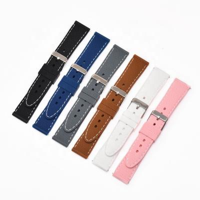 China Silicone Watch Strap 20mm 22mm 24mm Replacement Silicone Watch Strap Watch Bands for sale