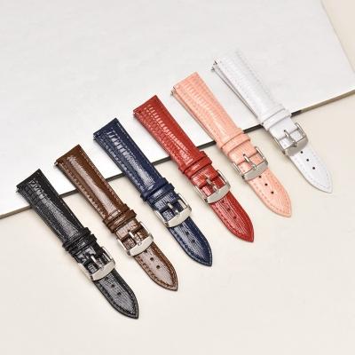 China Genuine Leather Watch Band 24mm Top Grain Genuine Leather Watch Band 14mm 16mm 18mm 20mm 22mm for sale