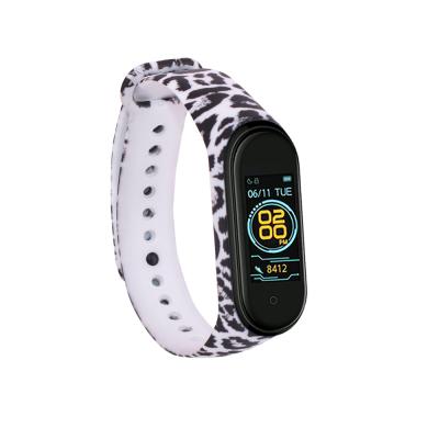 China Custom Printed Colorful Custom Printed Watch Strap Miband 4 Silicon Watchband For Xiaomi MI Band 4 for sale