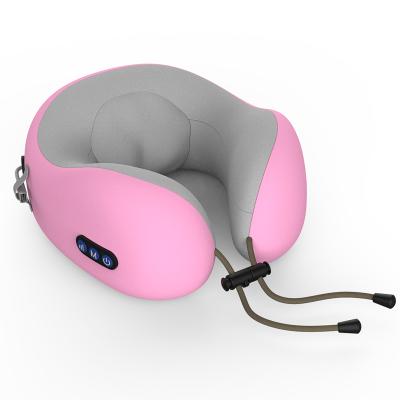 China 2021 Vibrating+Charging+Kneading Travel Electric Kneading U-Shape Neck Vibrating Massager Sit Rechargeable Relieve Pain Support Pillow Neck And Shoulder for sale