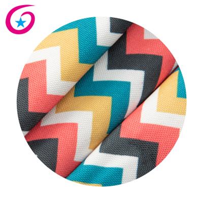 China 100% Polyester Canvas Fabric Wave Scratch Pattern Printed Tear-Resistant Fabric for sale