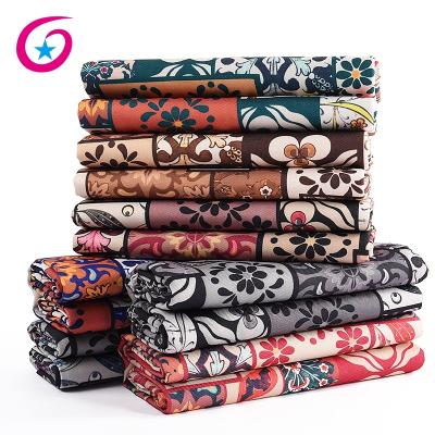 China Waterproof Transfer Printed Poly Canvas Custom Printed Fabric With Floral for sale