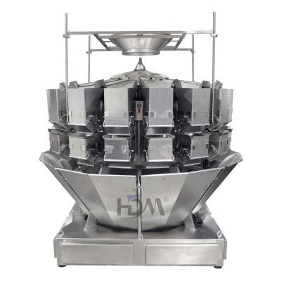 China Food Fresh Leafy Vegetable Pillows Multihead Weigher Computer Combination Packaging Weigher for sale