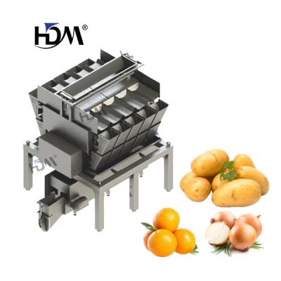 China 2020 Chemical Automatic Large Volume Potato Onion Packing Machine With Linear Weigher For Orange Potatoes for sale