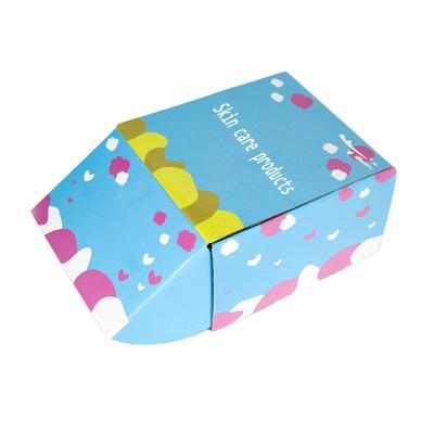 China 2021 hotsell factory price recyclable boxes pink custom logo shipping carton for sale