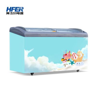 中国 Single-temperature energy saving and noise reduction commercial ice cream freezer for glass door display 販売のため