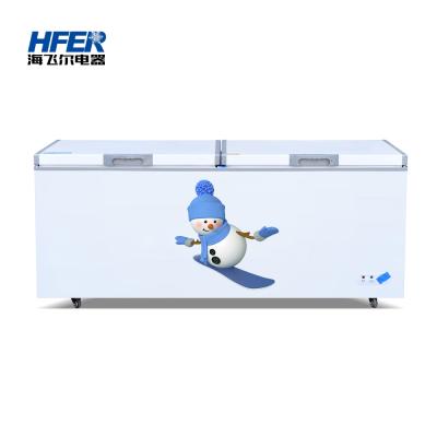 China Commercial Chest Freezer Manufacturers Single-temperature Horizontal Refrigerator Freezer Deep Freezer for sale