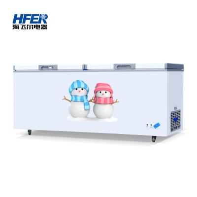 China Single-temperature Top Open Thick Foaming Door Freezer Refrigerator Static Cooling Horizontal Freezer for sale