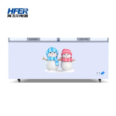 China Single-temperature noise reduction horizontal deep cooler deep freezer commercial refrigerator for sale for sale