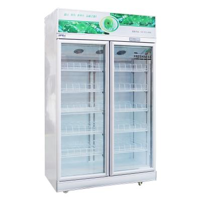 中国 New Single-temperature List 1000L Air Cooling Door Refrigerator Showcase Upright Glass Beverage Coolers 販売のため