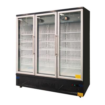 中国 Hot Selling Single-temperature 1500L Air Cooling Upright Display Fridge Freezer 3 Door Refrigerator For Sale 販売のため