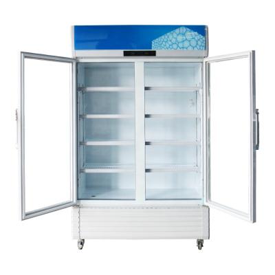 中国 Freezer Good Quality Double Door Refrigerator Showcase Fridge Single-temperature Display Cold Drinks Fridge 販売のため