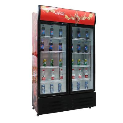 中国 Single-temperature Factory Outlet Capacity Direct Cooling Desigh Display Refrigerator With Glass Door 販売のため