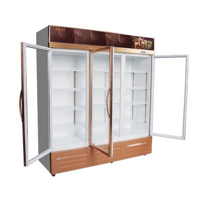 中国 Single-temperature Wholesale 969L Refrigator Upright Slim Freezer Fruit Display Refrigerator 販売のため