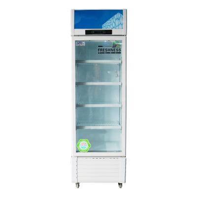 中国 Single-temperature Brand Compressor 327L Good Quality Direct Cooling Glass Door Refrigerator and Freezer 販売のため