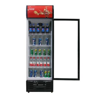 Chine Hot Selling Single-Temperature 279L Air Cooling Refrigerators Freezers Stable Upright Glass Door Freezer à vendre