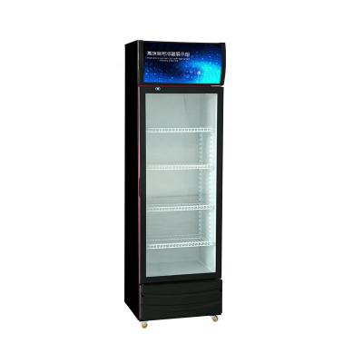 China Single-temperature balanced cooling commercial beverage display refrigerator display freezer supermarket for sale for sale