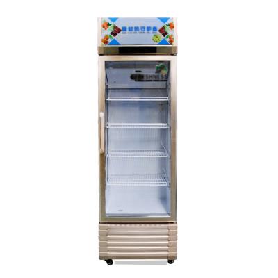 中国 Upright Glass Fridge Beverage Refrigerator Single-temperature Cooler Freezer Display For Supermarket 販売のため