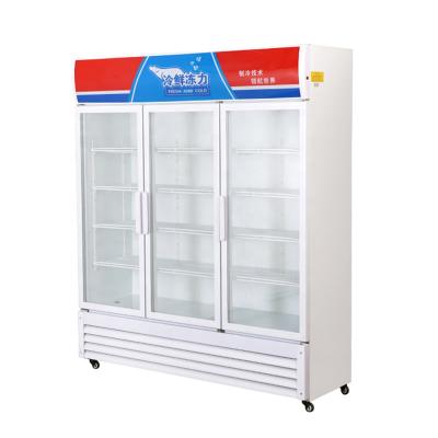 中国 Single-temperature Tube Refrigeration 969L Freezer 3 Door Refrigerator Wholesale Direct Cooling Vertical Commercial 販売のため