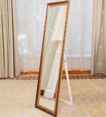 China Decorative PS Floral Frame Integral Mirror For Home Decoration for sale