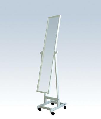 China Bathroom Standing Full Body Dressing Mirror With Wheel for sale