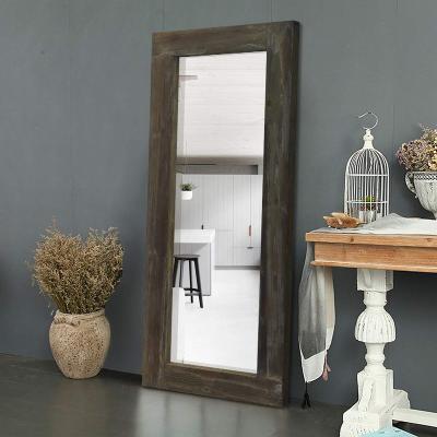 China Retro Rustic Style Wood Framed Free Standing Mirror is Selling on Amazon for sale