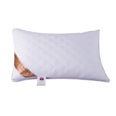 China Detachable And Washable Three-Dimensional Edged Grid Pillow With Adjustable Size 40 200TC Stitched Pillow Neck Rectangle Solid Comfortable 100% Cotton for sale