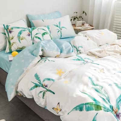 China Folded Bed Sets in Various Sizes Include Quilt Sheets and Covers Pattern Europe Island Romantic Mood Printed in Pure Cotton 40 OEM ODM for sale